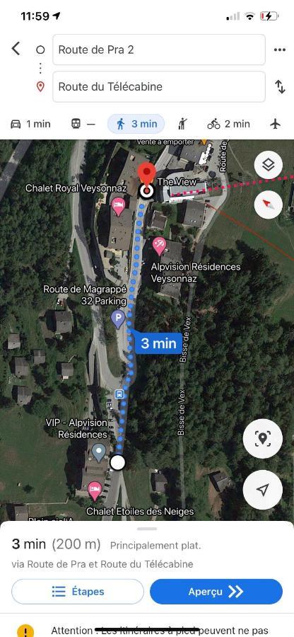 Studios Bellevue 1 Et 2, Ski Lift 150M Veysonnaz Bagian luar foto